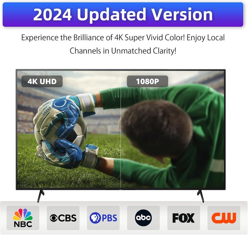 DTVSMARTSHOW TV Antenna Indoor, 2025 Digital HDTV Antennas Indoor with Strong Magnetic Base 360°&Long Range Reception for Local Channels, Easy Setup Antenna for TV Without Cable - Image 3